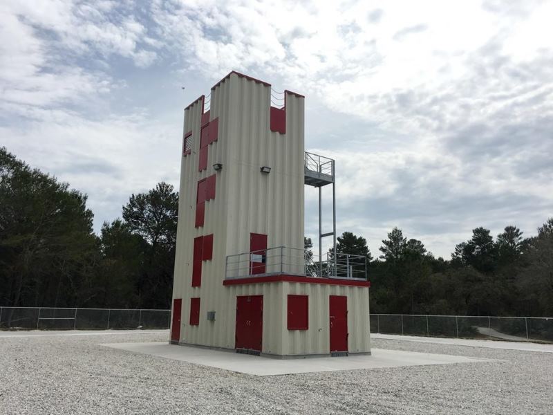 Fire Simulator Platform Building with Burner Rooms | First Alarm - Four Story