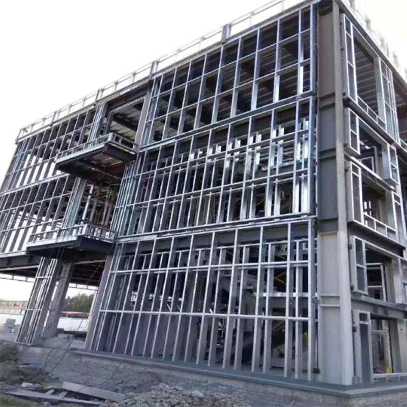 3 Floor Steel Family House Building USA:Building During Installation