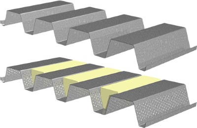 3N 3 Inch deck roof sheet Deep Ribs High Flutes Coverage