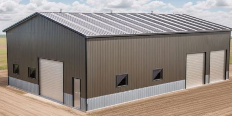 40x60 Commercial Garage Kit 4-Bay | Pre-fab Steel Structures | ZHM Huawu Steel,China