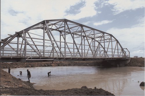50m_Span_Two_lane_Roadway_Through_truss_Steel_Bridge_Construction_Project_02