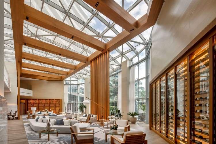 Atrium, Façade and Canopies For Beach Residences | Architecturally Exposed Steel