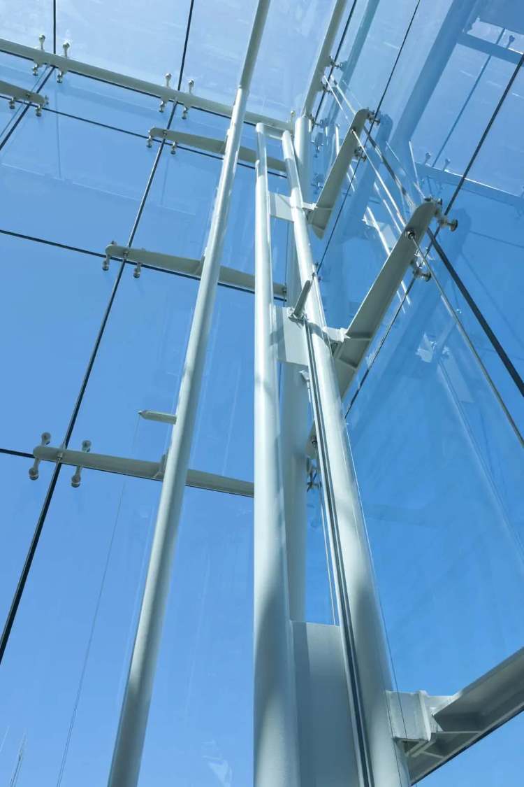 Atriums Point Supported Glass Façade Metal Works | Architecturally Exposed Steel