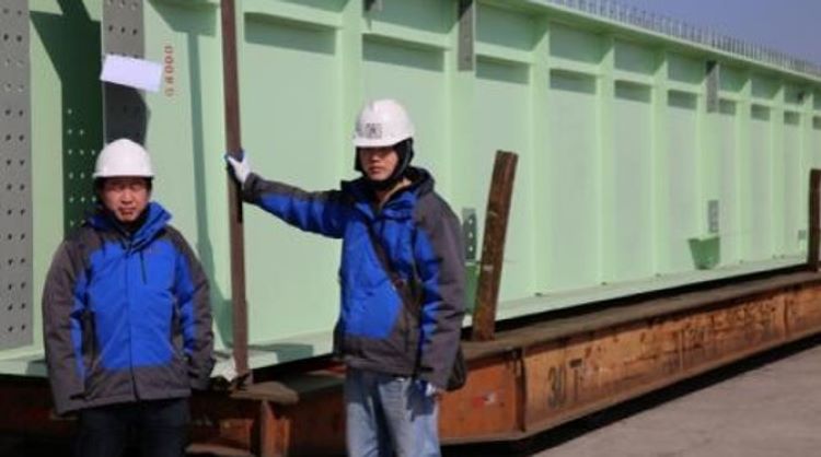 Oro Bridge Girder Frame works: Client accompany for loading port visit,  Loading plans were approved and followed,ZHM Huawu Steel logistics specialists on-site to ensure all loading happens safely as planned  
