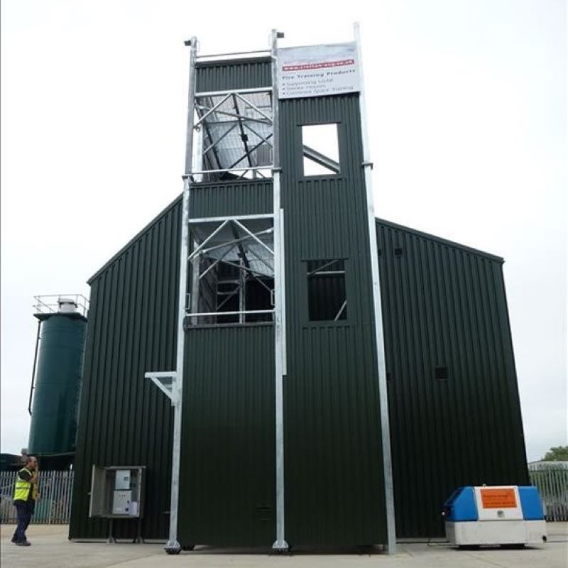 Cold Smoke Fire Training Buildings With Steel Fire Towers for Drill