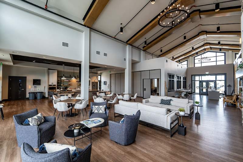 Commercial Steel Community Center Resort Buildings:Residential Apartment and Hotel Room Decoration-Lobby