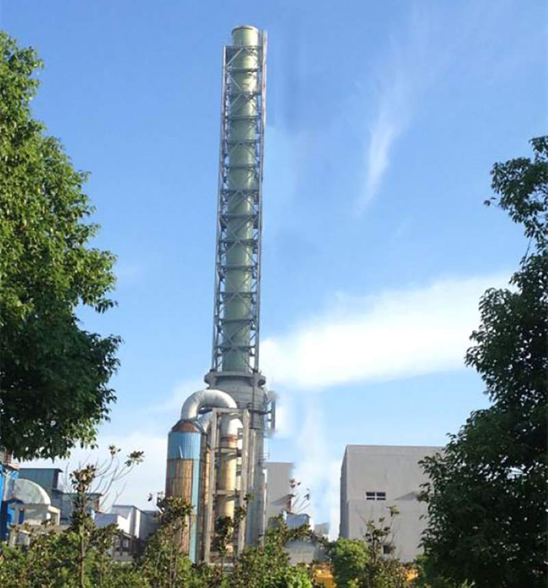 Fiberglass Chimney Towers | Fiber glass Chimney Supporting Platforms | Steel Structures