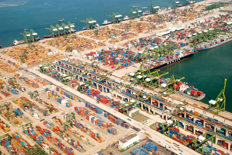 Gantry Bridge Type Steel Reefer Platforms and Auxiliaries,PSA Singapore Terminal: Terminal Port View At a Glance