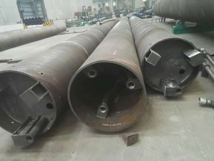 MHinkley_Point_C_Temporary_Jetty_Steel_Piles_9_Complete_Pipes_ready_For_Inspection
