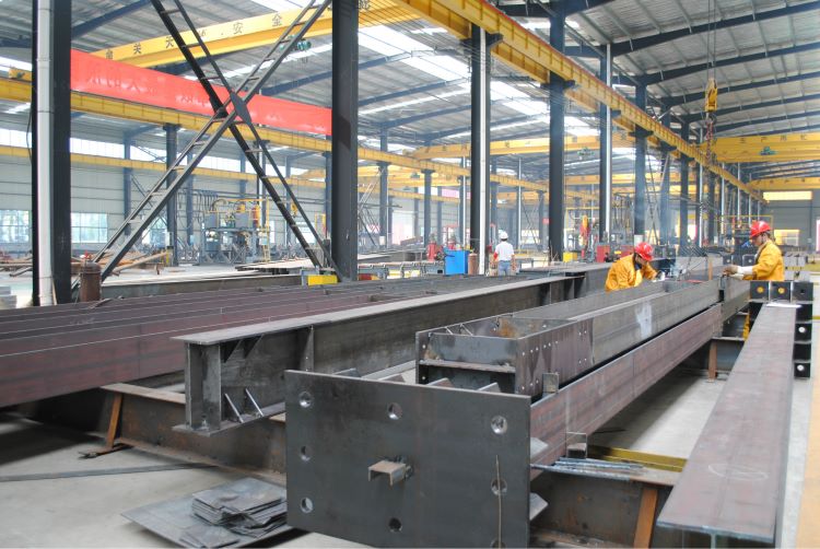 Hubei_Ezhou_Huahu_Civil_Airport_Transfer_Center_Project-Main_Terminal_Steel_Structure_8_Workshop Production