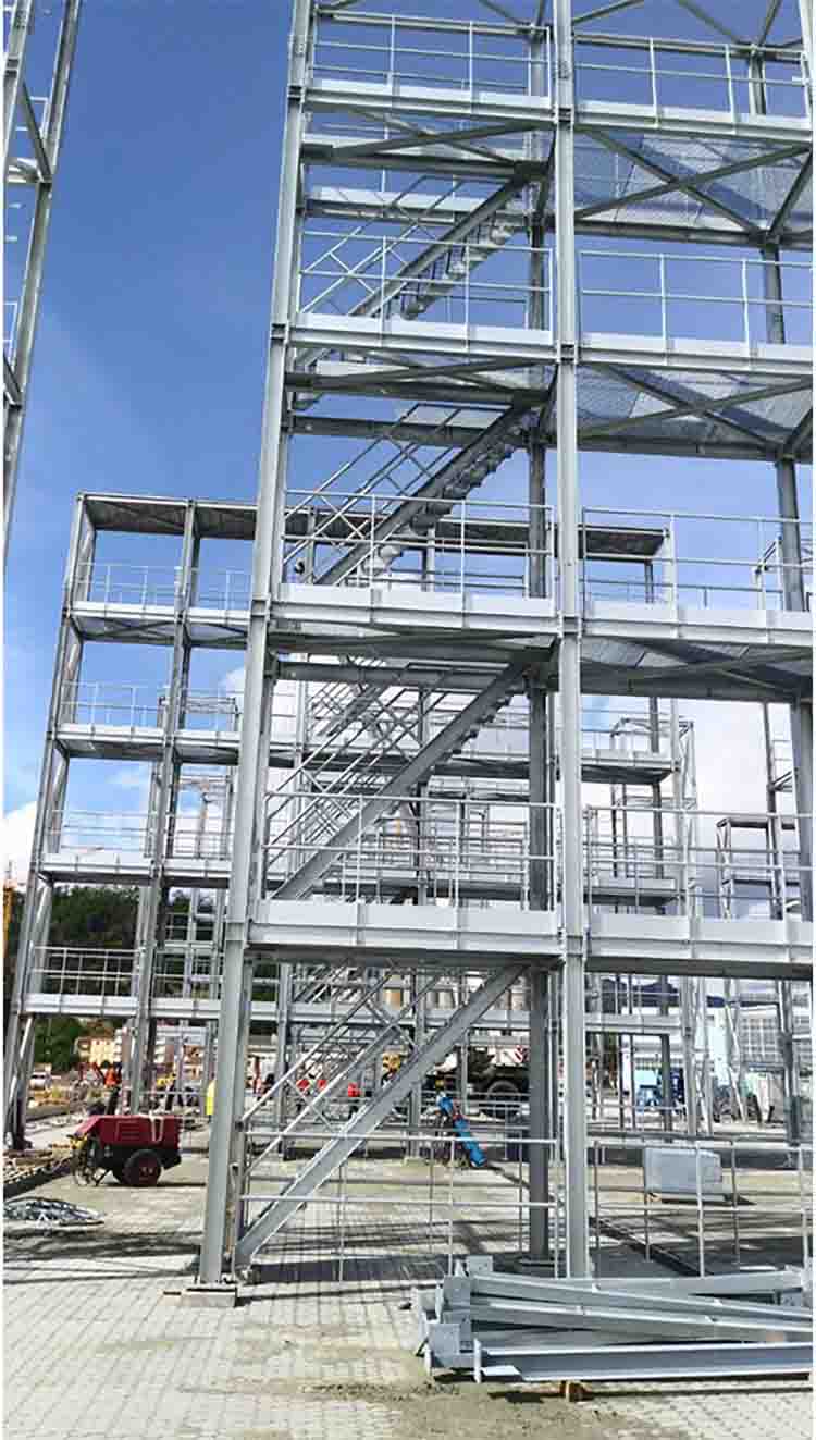 Maersk Multifunctional Reefer Rack Steel Platforms Italy: Site Steel Structure Installation Supervision