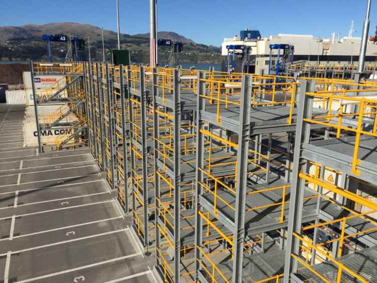 New Zealand Reefer Tower Rack Gantries Steel Structures: Reefer Rack Tower Stack Control System Software and Hardware Installation