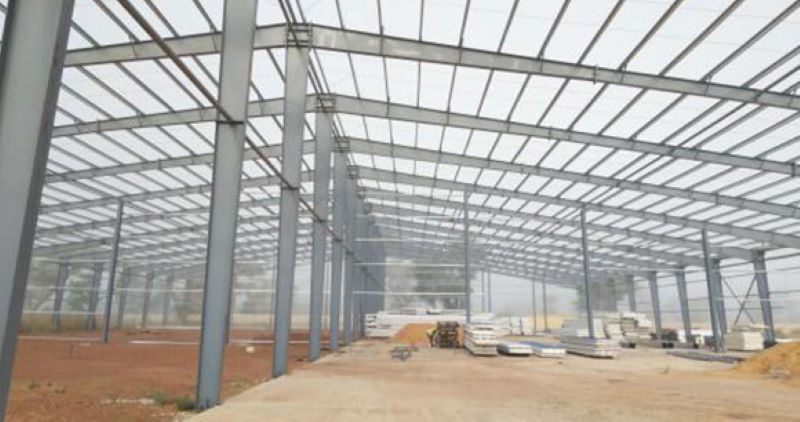 Pre-manufactured Steel Structure Buildings:Senegal workshop warehouses Under Installation