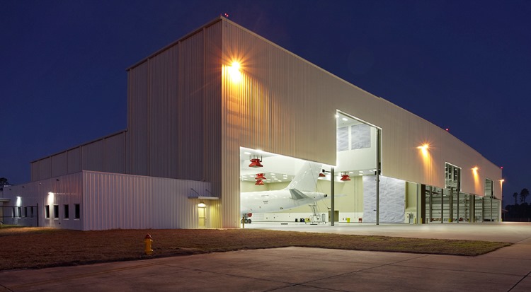 Province Aviation College Aircraft Hangar Steel Building With Megadoor: