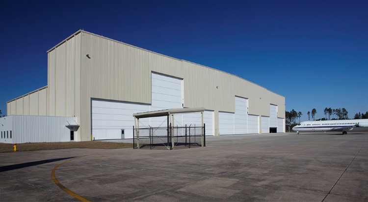 Province Aviation College Aircraft Hangar Steel Building With Megadoor:
