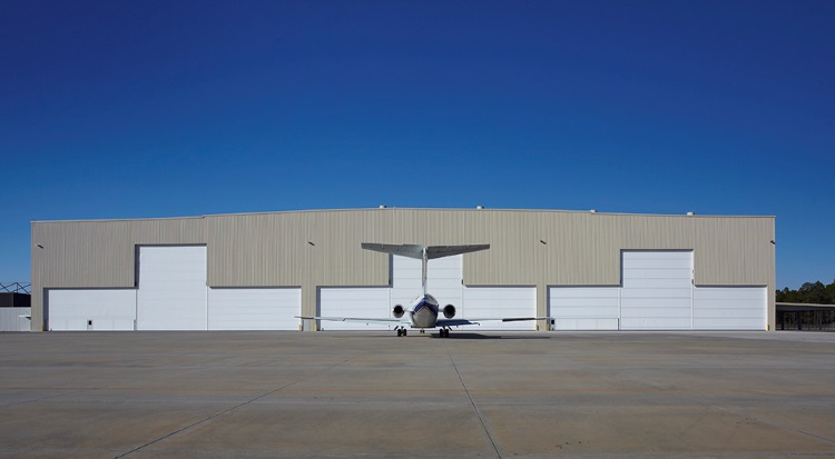 Province Aviation College Aircraft Hangar Steel Building With Megadoor: