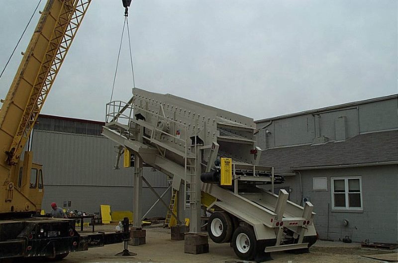 Screen Station Buildings and Screen Feed&Discharge Conveyors Steel Structures: Portable Screening Station Plant Building