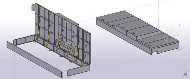shore pit cover structure 3d view