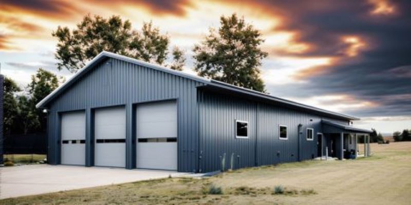 Steel Shouse 40x60 with 2 beds & 1,600 sq ft Workspace