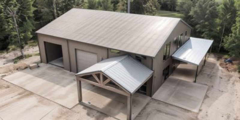Steel Shouse Home 50x60 with 4 beds & 2,400 sq ft Workspace