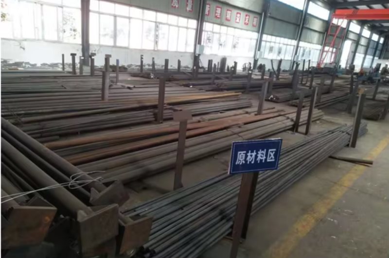 Strain Angle Tension Towers | Overhead Line Power Transmission Lines: Storage of Raw materials ready for production