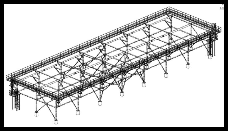 Tekla-3D-model-ACC-Lower-Steel-Structure-Frame-02